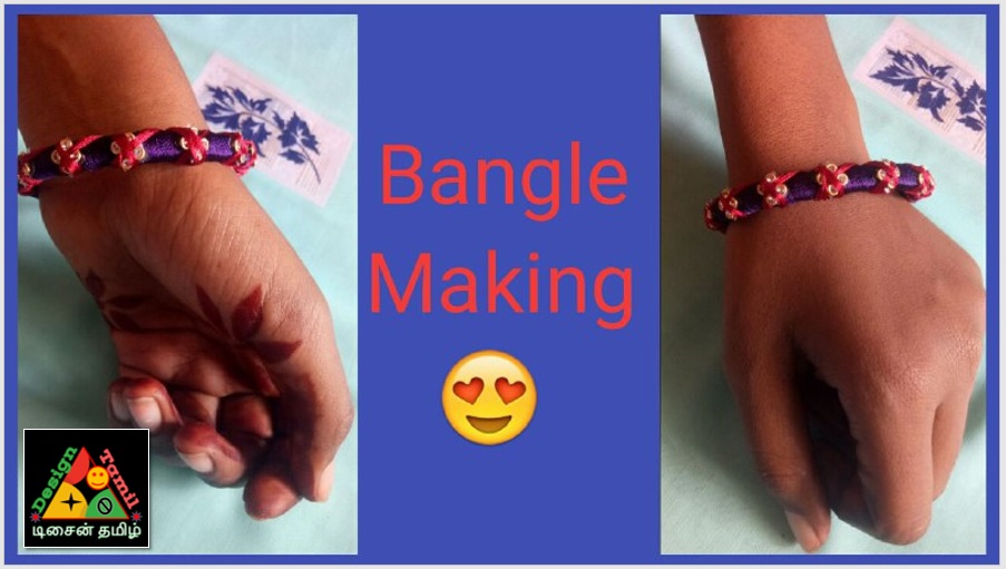 Latest Silk Thread Bangles Making by using Old Bangles | Design Tamil | DT