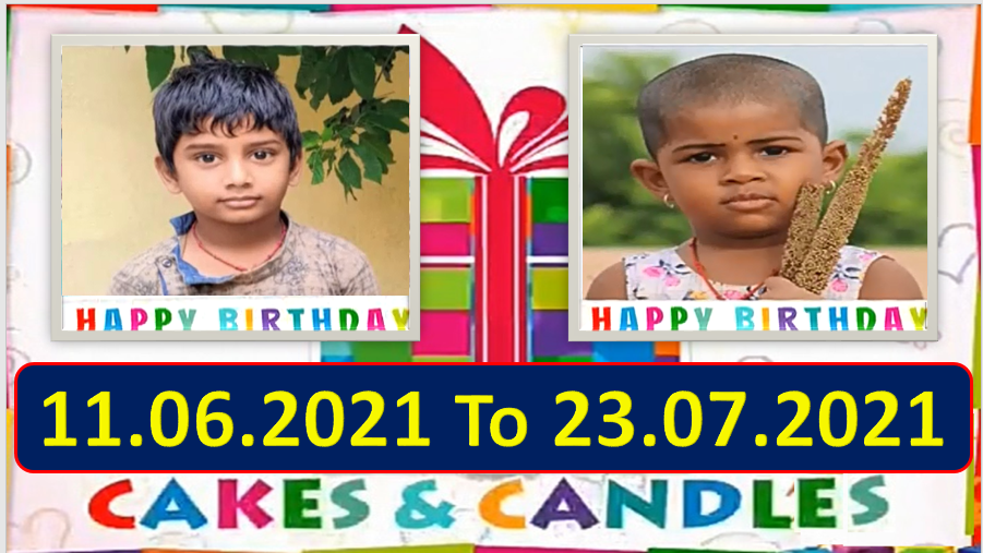 Chutti TV Birthday Wishes 11.06.2021 To 23.07.2021 | பிறந்தநாள் வாழ்த்துக்கள் | TPC