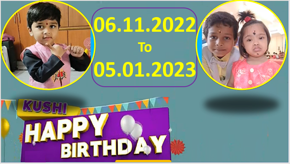 Kushi TV Birthday Wishes 06.11.2022 To 05.01.2023 | పుట్టినరోజు శుభాకాంక్షలు  | TPC