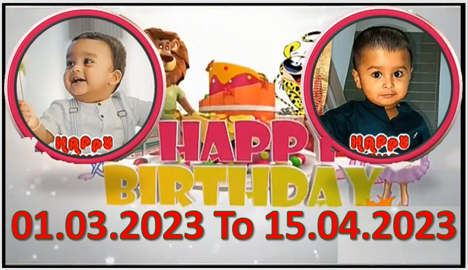 Kochu TV Birthday Wishes 01.03.2023 To 15.04.2023 | ജന്മദിനാശംസകൾ | Malayalam | TPC