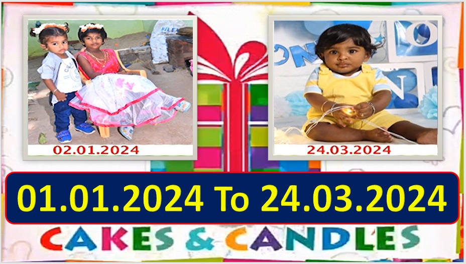 Chutti TV Birthday Wishes 01.01.2024 To 24.03.2024 | பிறந்தநாள் வாழ்த்துக்கள் | TPC