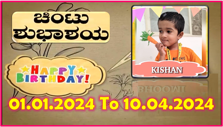 Chintu TV Birthday Wishes 01.01.2024 To 10.04.2023 | ಹುಟ್ಟು ಹಬ್ಬದ ಶುಭಾಶಯಗಳು | Kannada | TPC