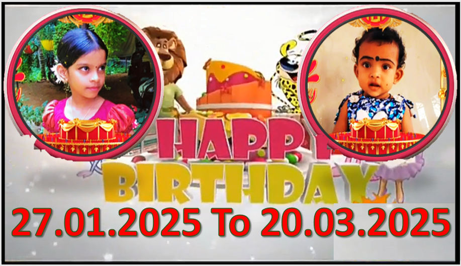 Kochu TV Birthday Wishes 27.01.2025 To 20.03.2025 | ജന്മദിനാശംസകൾ | Malayalam | TPC