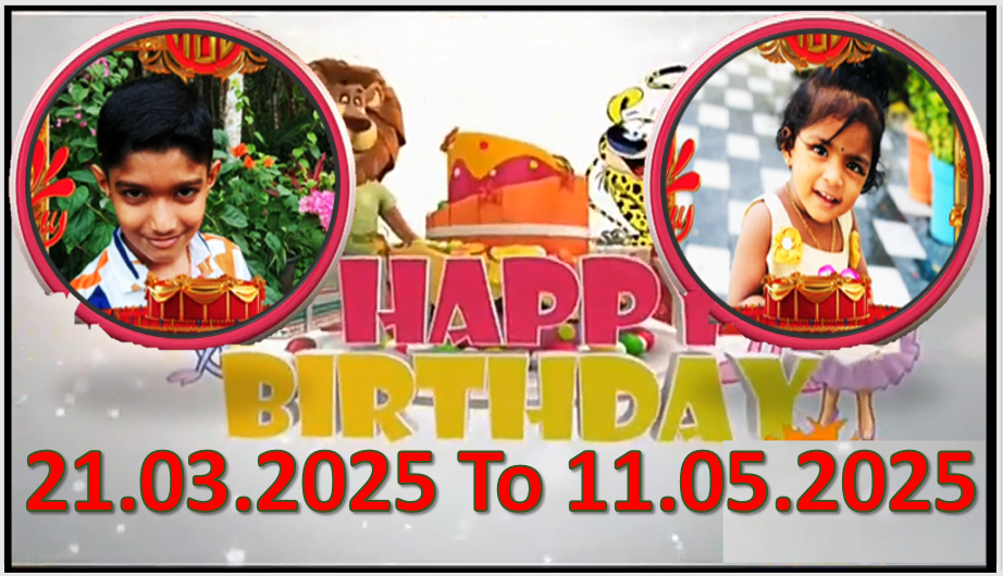 Kochu TV Birthday Wishes 21.03.2025 To 11.05.2025 | ജന്മദിനാശംസകൾ | Malayalam | TPC