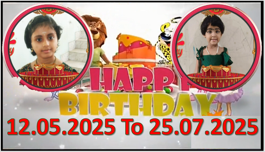 Kochu TV Birthday Wishes 12.05.2025 To 25.07.2025 | ജന്മദിനാശംസകൾ | Malayalam | TPC