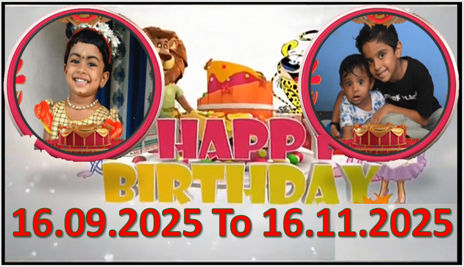 Kochu TV Birthday Wishes 16.09.2025 To 16.11.2025 | ജന്മദിനാശംസകൾ | Malayalam | TPC